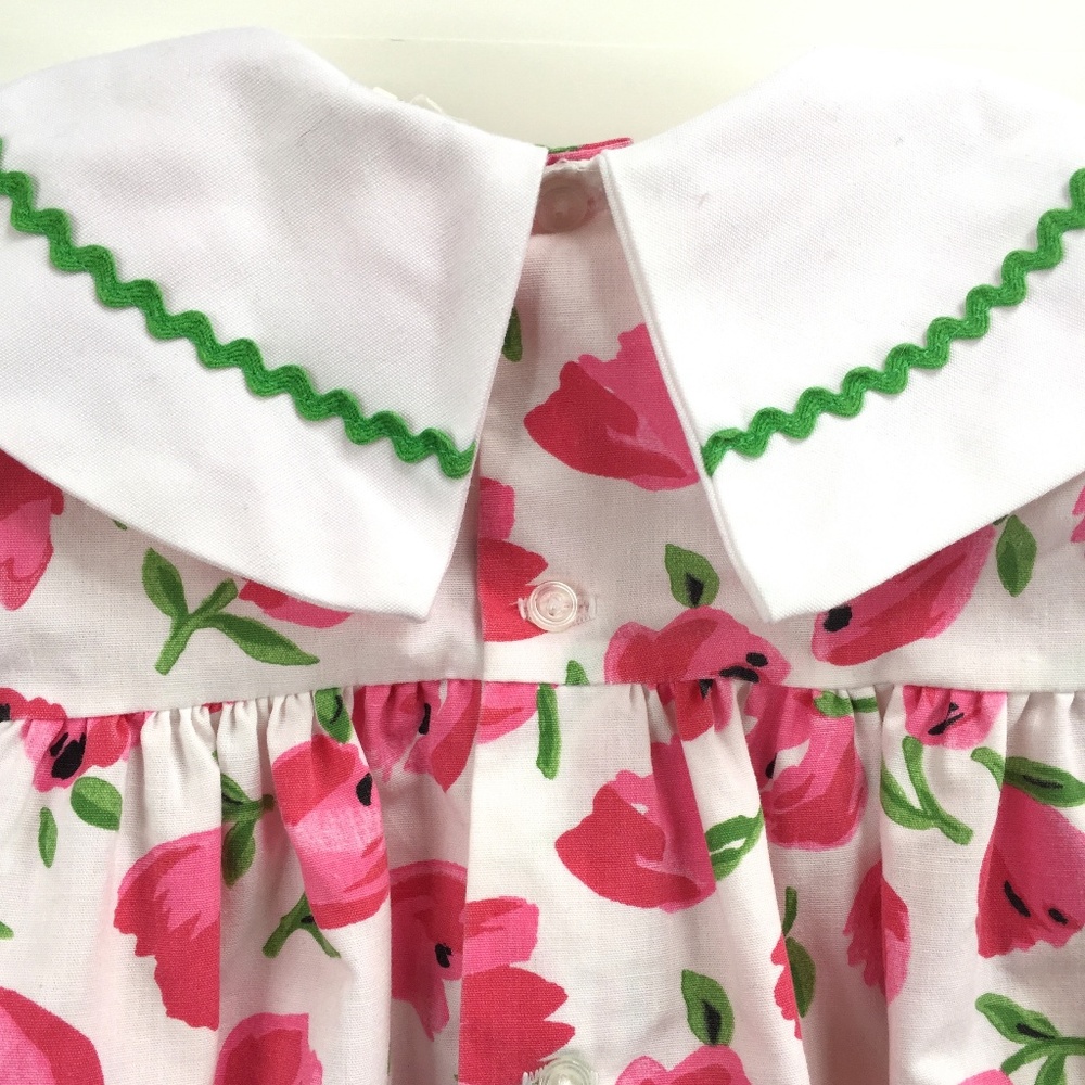 Vintage Pink Floral Bubble Romper 24 Months - Picture 7 of 7